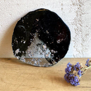 Handmade Epoxy Resin Coaster. Each coaster is unique and has its own beautiful pattern. It will add a finishing touch to your dining space and protect your coffee table. You can also use them as candle holders or wedding ring holder or decorative soap tray.